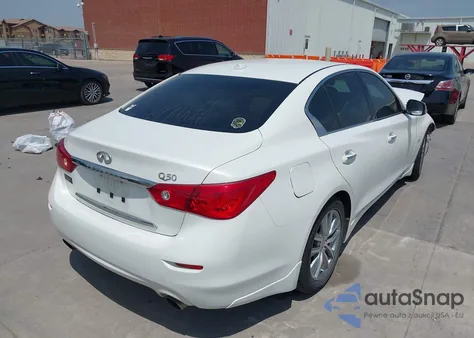2014 Infiniti Q50 Premium из США, поврежденный, VIN JN1BV7AP8EM691683